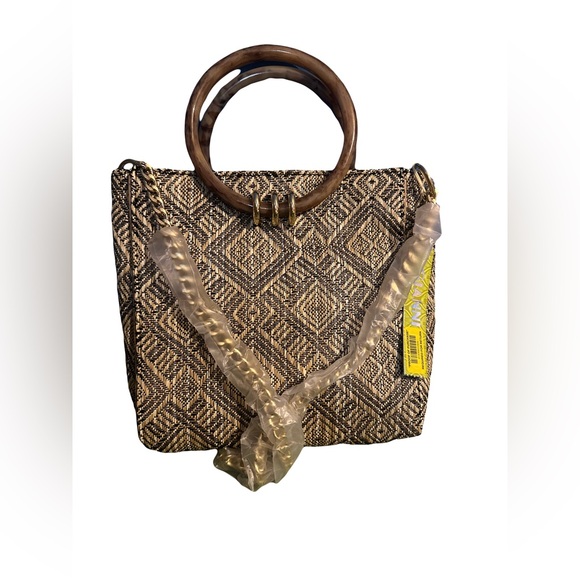 Gianni Bini Handbags - Gianni Bini Calypso Straw Satchel NWT